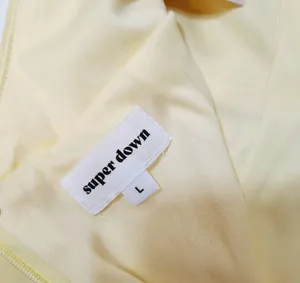 Superdown Diana Mini Dress in Light Yellow LArge thumbnail 12