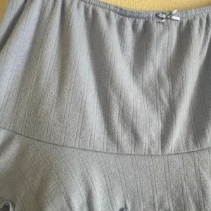 No Boundaries y2k baby blue ditsy ruffle tiered mini skort size large thumbnail 2