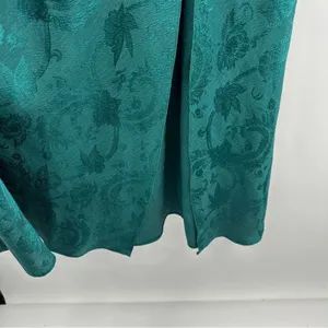 Vintage Victoria's Secret‎ Gold Label Green Floral Sleeveless Maxi Dress Sz S thumbnail 4