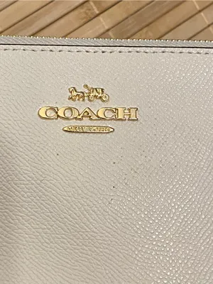 Coach Large Corner Zip Wrislet Wallet Chalk 3888 clutch wristlet thumbnail 10