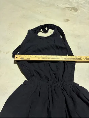 Vici NWT Black cross strap open back Dress medium thumbnail 6