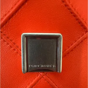 Tory Burch Fleming Orange Quilted Leather Convertible Shoulder Crossbody Bag thumbnail 7