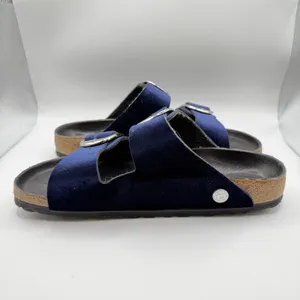 Birkenstock Arizona Big Buckle Rivet Midnight Velvet Exquisite 39 Narrow L8/M6 thumbnail 4