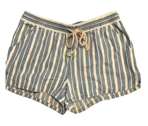Aerie small striped cotton blue and white comfortable shorts thumbnail 1