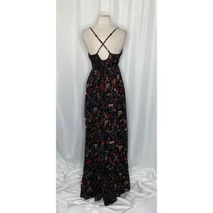 Anthropologie PAYAL JAIN Massima Pleated Floral‎ Maxi Dress Romantic Small thumbnail 10