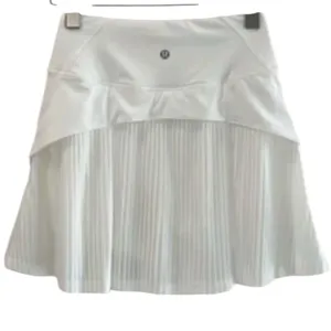 Lululemon Pleated Lined High-Rise Tennis Skirt in white 2 thumbnail 3