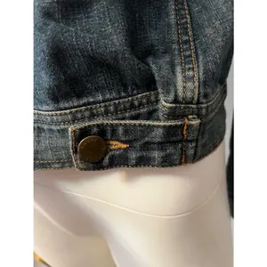 Vtg Moschino Womens Denim Jacket 12 Grunge Steampunk Alternative Western Luxury thumbnail 6