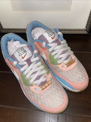 Nike Air Max 90 SE “Sun Club Multi” Women’s Sneakers Size 6 (DJ9997-100) thumbnail 9