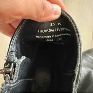 Thursday Boot Co Womens Black Studded Highline Handcrafted Leather Bootie thumbnail 11