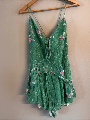 FREE PEOPLE‎ Brielle Floral Romper thumbnail 2