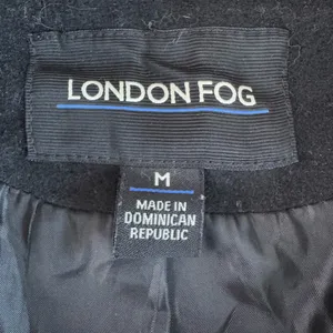 London Fog Black Wool Blend Short Pea Coat Dress Jacket Size Medium thumbnail 5