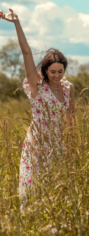 Altar'd State Floral Maxi Dress thumbnail 1