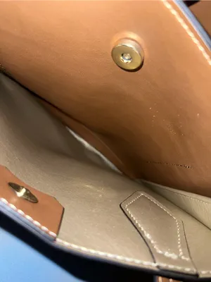 Nine West Cognac 3 compartment Tote with Charm Accent NWOT thumbnail 11