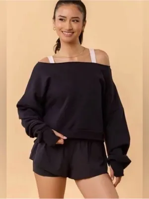 🌺New Blogilates Black Dance Studio Sweatshirt Size 3x🌺 thumbnail 1