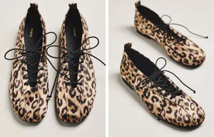 NWOB Maeve x Anthropologie Lace-Up Ballet Flats Women's sz. EU 40 US 9.5 thumbnail 2