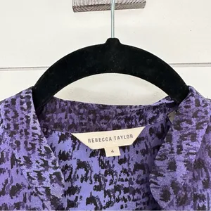 Rebecca Taylor Women’s 4 Leopard Fever Tank Dress 100% Silk thumbnail 2