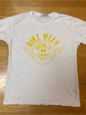 Daydreamer Bike Week Austin Texas Preppy Motorcycle Grunge Skull Graphic Tee S thumbnail 2