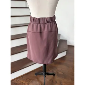 Lululemon On the Fly Dusty Purple Pull On Athletic Mini Skirt thumbnail 5