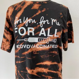Comfort Wash Black Graphic Covid T-Shirt thumbnail 2