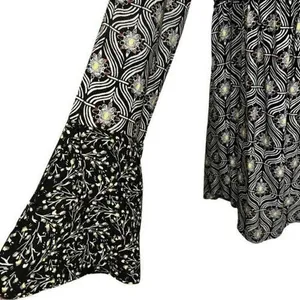 FREE PEOPLE Rolling Hills Mixed‎ Media Empire Waist Tunic Top EUC Size S thumbnail 3