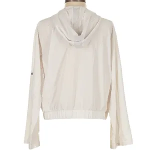 Lucky in Love White Windbreaker‎ Jacket Lightweight Athletic Tennis Golf S/M thumbnail 4