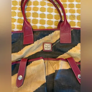 Dooney & Bourke Red and Brown Tote thumbnail 2