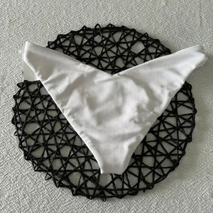 Beach Riot Vanessa High cut Bikini Bottom, White, Size Medium, $88 thumbnail 6