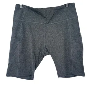 Baleaf Modern City Athletic High Rise Dark Gray Yoga Shorts Womens XL‎ Pockets thumbnail 1