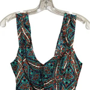 Band of Gypsies Aztec Print Back Tie Mini Dress Multicolor Women’s Size XL NWOT thumbnail 4