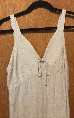 Monteau Beige midi dress thumbnail 1