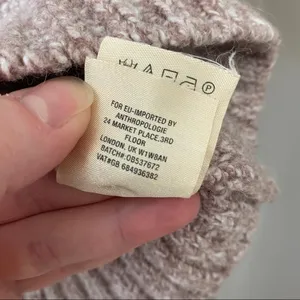 Anthropologie Sleeping On Snow By Off Shoulder Sweater Pink Sz Small thumbnail 7