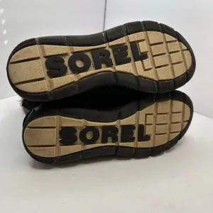 Sorel Explorer Joan Suede Winter Boots Womens Size 10 Black Faux Fur Waterproof thumbnail 8