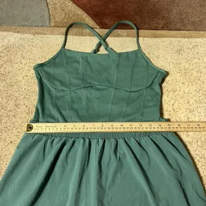 Victoria's Secret Pink Ultimate Runsie‎ Green one-piece Romper Yoga Size M thumbnail 5