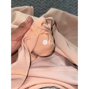 Lululemon Womens Train High Rise Shorts‎ Bike Ribbed Peach size 14 thumbnail 2