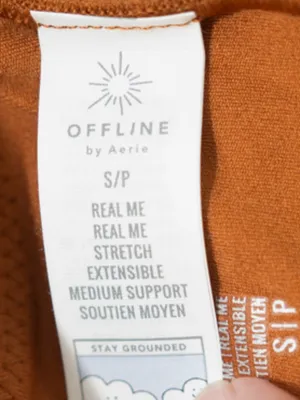 Offline by Aerie. Real Me‎ Ruched Sports Bra. thumbnail 5