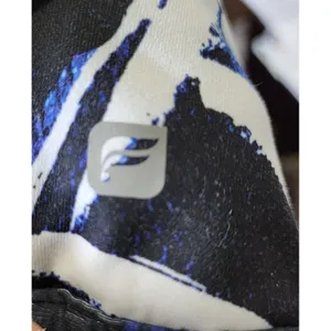 Fabletics Sports Bra Medium Impact Racerback Blue White Print‎ Size Large/XLarge thumbnail 3