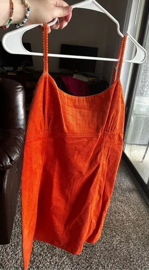 Orange Corduroy Slip Dress Target Wild Fable thumbnail 1
