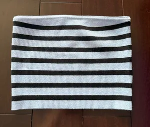 Edikted blue and black striped tube top thumbnail 1