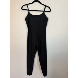 Beyond Yoga Beyond Yoga Spacedye Uplevel Midi Jumpsuit Black Sz M NEW $138 MSRP thumbnail 5