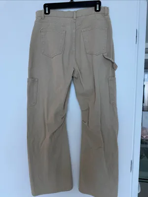Lioness Tan Baggy Cargo Pants in Size M thumbnail 2