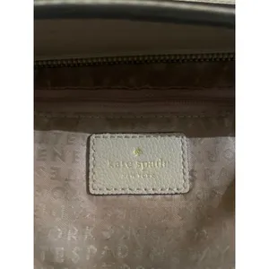 KATE SPADE Patterson Drive Geraldine Bag MINIMALIST Beige Leather Tote Purse thumbnail 4