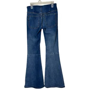 Free People Penny Pull On Flare‎ Jeans 24 Medium Blue thumbnail 4