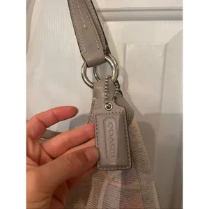 Coach MEDIUM F19193 Vintage Soho Lynn Gray Multicolor Signature C Canvas Hobo thumbnail 3