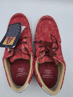 Twisted X Womens Kicks Shoes Loafers Sneakers Womens 7 Red Canvas Western Lace thumbnail 9