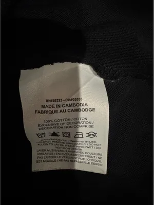 Nike Air Black Cropped Sweatshirt, Size Large, Made in Cambd thumbnail 4