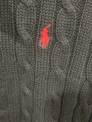 NWT Ralph Lauren Sport Ladies Crewneck Cable-knit Black Sweater size-S thumbnail 4