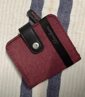 Skechers Trifold Wallet Burgundy Black Card Holder ID Organizer Compact Wallet thumbnail 1