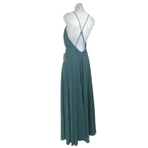 NEW Lulus Mythical Kind of Love Green Sleeveless Cami Camisole Maxi Tank Dress L thumbnail 6