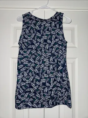 Yak & Yeti Sleeveless Top Blue thumbnail 4