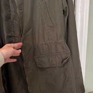 Universal Threads Chore Coat Barn Jacket Utility Safari Olive Drab Women's size X thumbnail 6